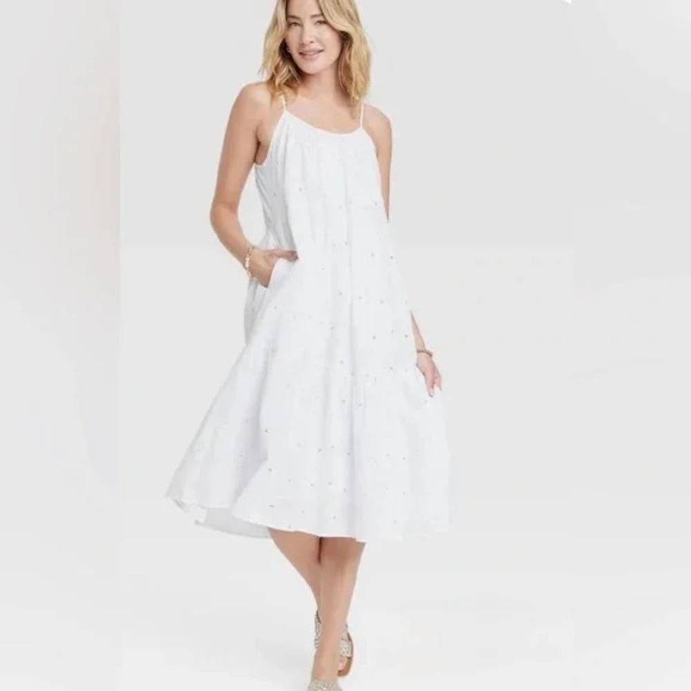 NWOT Universal Thread White Midi Dress
